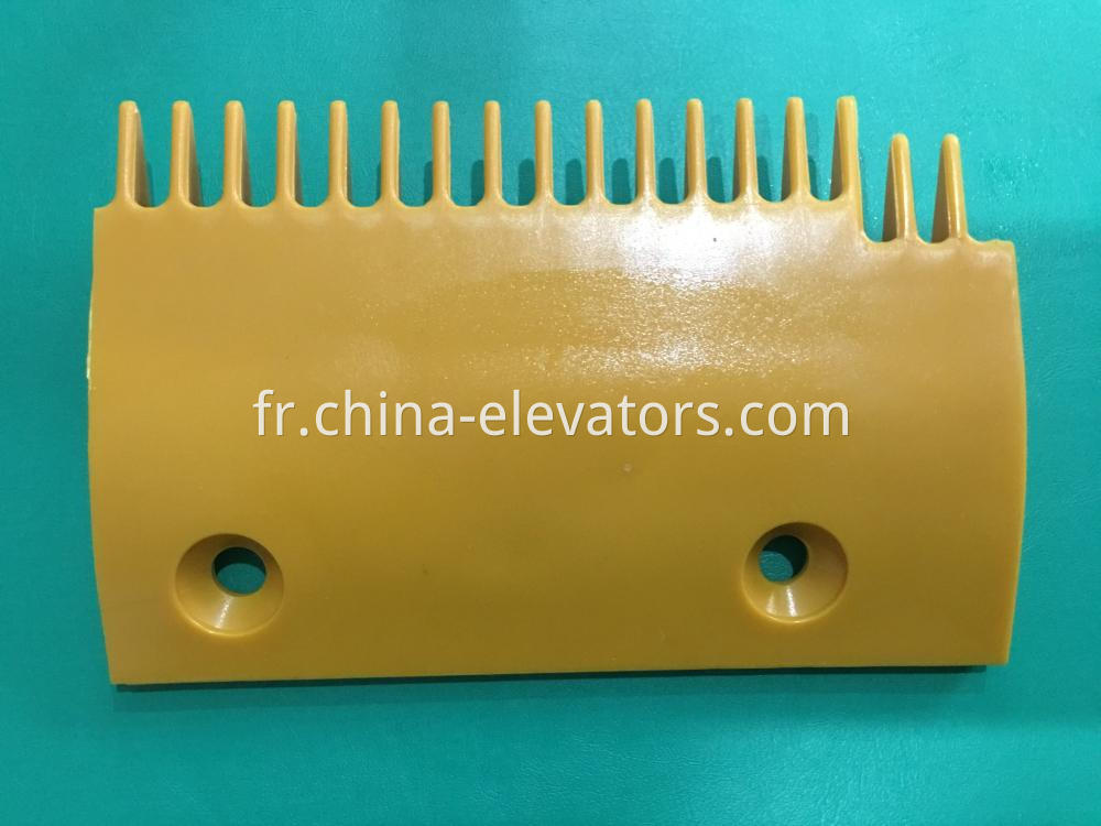 Right Yellow Plastic Comb for Sigma Escalators